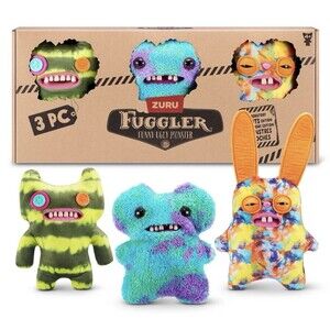 Fuggler 9” Laboratoiry Misfits Edition Monster Moches Plush ZURU Set of 3 NEW